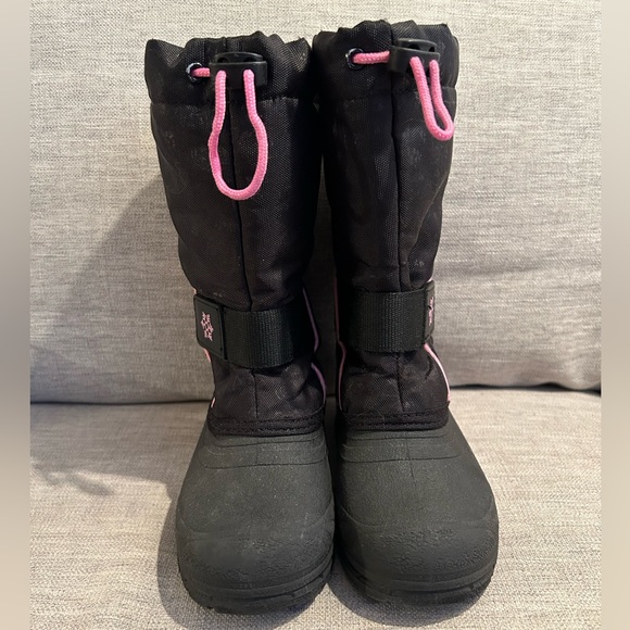 Pink and Black Winter Snow Boots - Picture 4 of 5